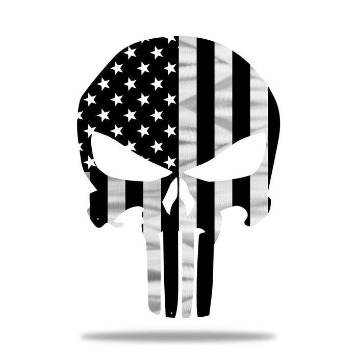 Firefighter Punisher Skull American Flag