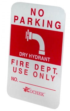 Kochek Dry Hydrant Reflective Sign
