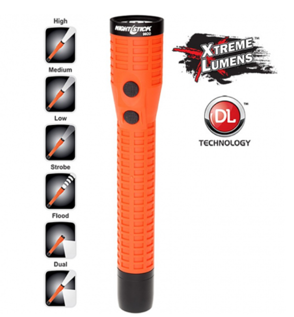 Nightstick Dual-Light - LED Rechargeable Flashlight w/Magnet